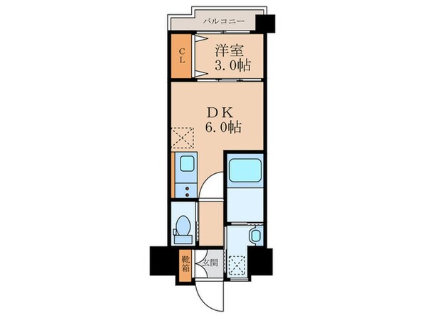 ギャラン折尾の物件間取画像